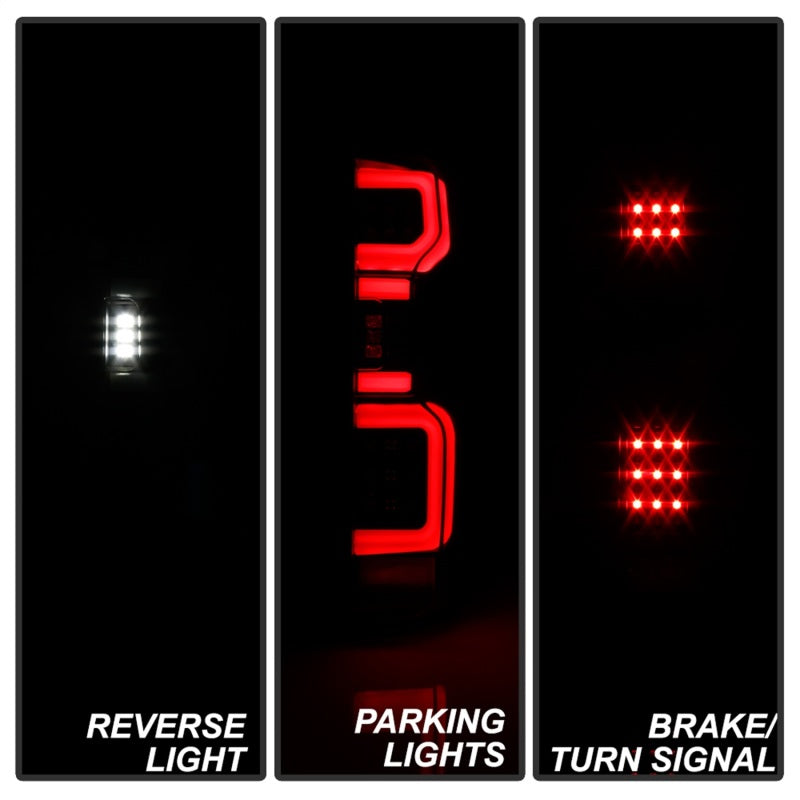 Spyder Chevy Silverado 19-20 (Do Not Fit Halogen Model) LED Tail Light Blk ALT-YD-CS19LED-BK - eliteracefab.com