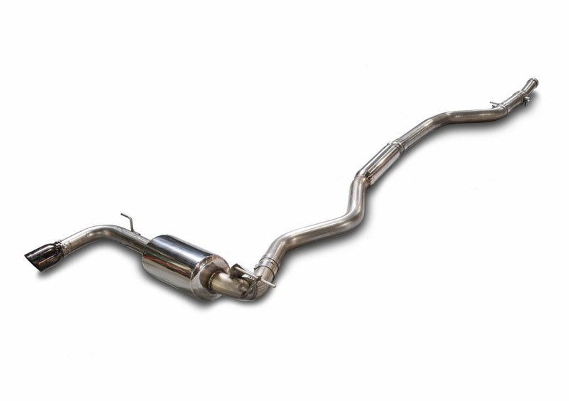 AWE Tuning BMW F30 320i Touring Exhaust &amp; Performance Mid Pipe - Chrome Silver Tip (102mm) AWE Tuning