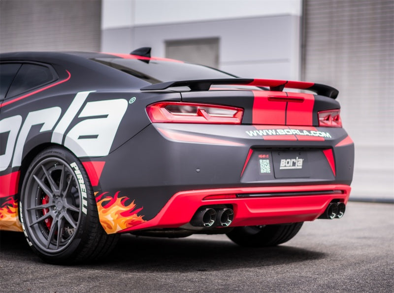 Borla 2016 Chevy Camaro V8 SS AT/MT ATAK Rear Section Exhaust w/o Dual Mode Valves - eliteracefab.com