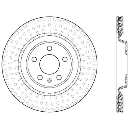 Stoptech 10-19 Audi S4 Premium Rear CryoStop Brake Rotor Stoptech