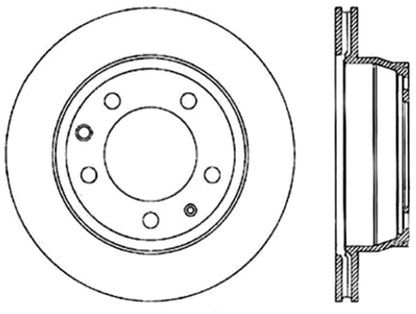 StopTech 04-18 Volkswagen Touareg Cryo Slotted Rear Left Sport Brake Rotor Stoptech