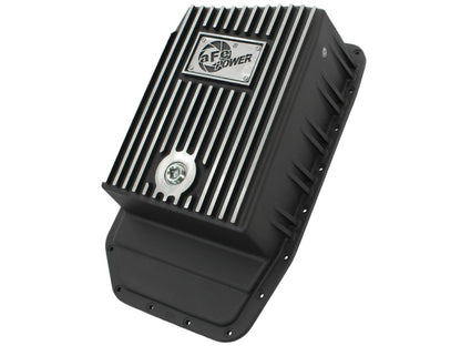 aFe Power Transmission Pan Black Machined 09-14 Ford 6R80 F-150 Trucks - eliteracefab.com