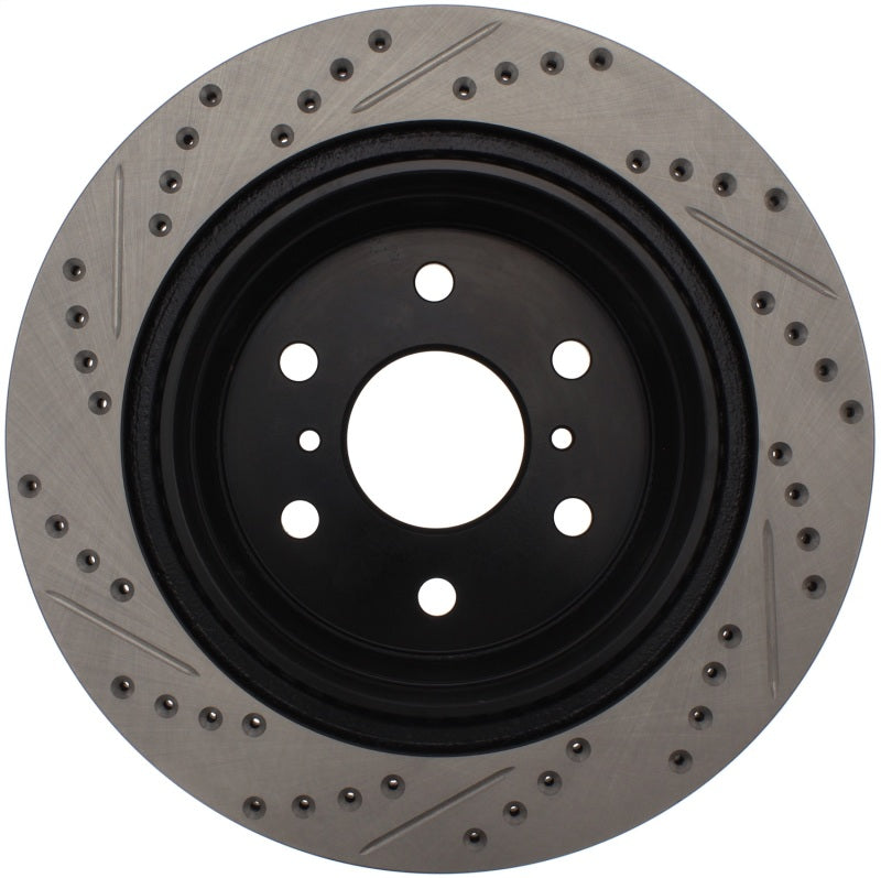 STOPTECH 07-10 GMC SIERRA (W/ REAR DRUM) / 07-09 GMC YUKON REAR LEFT SLOTTED & DRILLED ROTOR, 127.66065L - eliteracefab.com