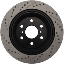 Load image into Gallery viewer, STOPTECH 07-10 GMC SIERRA (W/ REAR DRUM) / 07-09 GMC YUKON REAR LEFT SLOTTED &amp; DRILLED ROTOR, 127.66065L - eliteracefab.com