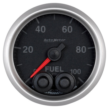 Autometer Elite 52mm 0-100 PSI Fuel Pressure Peak & Warn w/ Electronic Control Gauge 5671