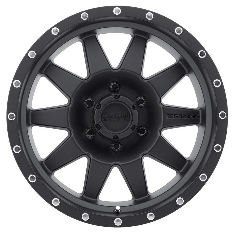 Method MR301 The Standard 17x8.5 0mm Offset 6x5.5 108mm CB Matte Black Wheel - eliteracefab.com