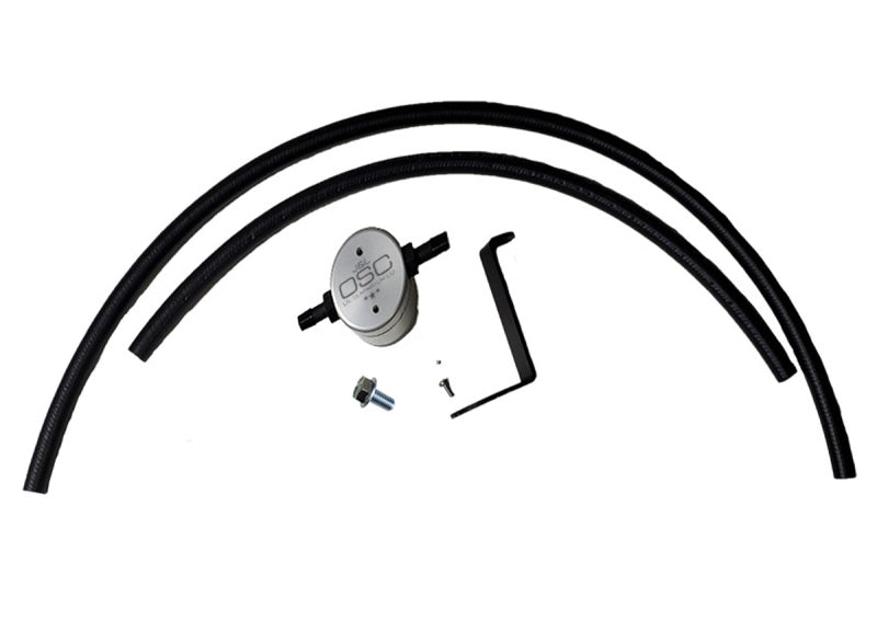 J&L 16-23 Infiniti Q50/Q60 3.0T Oil Separator 3.0 Driver Side - Clear Anodized J&L