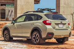 Rally Armor 13+ Subaru XV Crosstrek Black Mud Flap w/ Grey Logo - eliteracefab.com