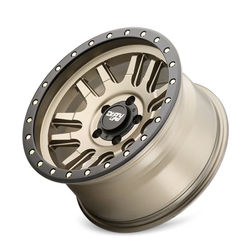 Dirty Life 9309 Canyon Pro 17x9/6x139.7 BP/0mm Offset/106mm Hub Satin Gold Wheel - Beadlock Dirty Life