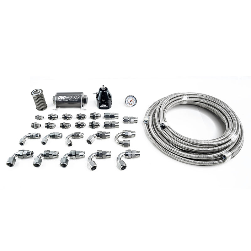 DeatschWerks 11-19 Ford Mustang X2 Series -10AN PTFE Plumbing Kit - eliteracefab.com