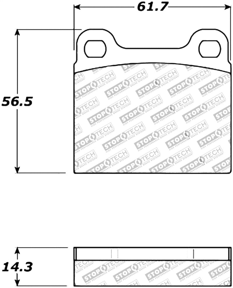 STOPTECH PERFORMANCE 98-04 VOLVO C70/98-00 V70 REAR BRAKE PADS, 309.00310 - eliteracefab.com