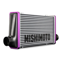 Load image into Gallery viewer, Mishimoto Universal Carbon Fiber Intercooler - Matte Tanks - 450mm Black Core - S-Flow - DG V-Band