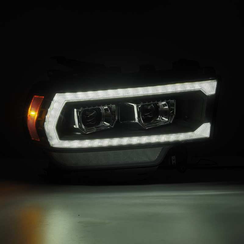 AlphaRex 880547 19-21 Ram 2500 PRO-Series Projector Headlights Plank Style Black w/Activation Light