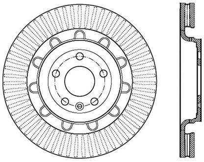 StopTech Slotted & Drilled Sport Brake Rotor Stoptech