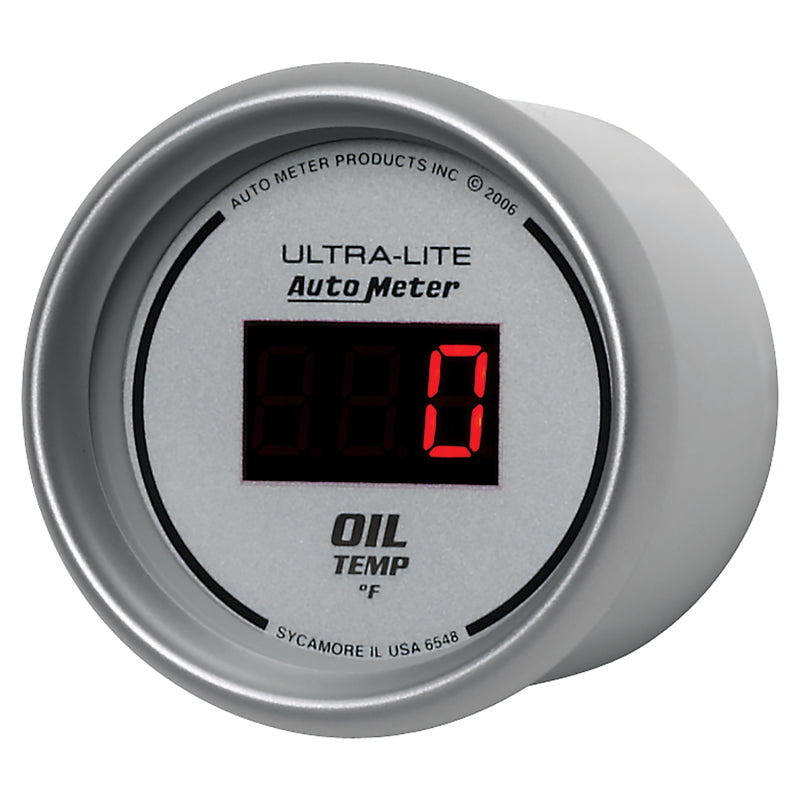 Autometer Ultra-Lite 52MM 0-340 Deg F Digital Oil Temperature - 6548