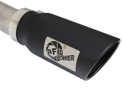 aFe MACHForce XP Exhaust 3in-3.5in SS Single Side Ext CB w/ Black Tip 99-04 Ford F150 V8 5.4L/6.8L aFe