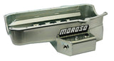 Moroso 86-Up Chevrolet Small Block (w/1 Piece Seal & Low Clearance) Wet Sump 7qt 7in Steel Oil Pan