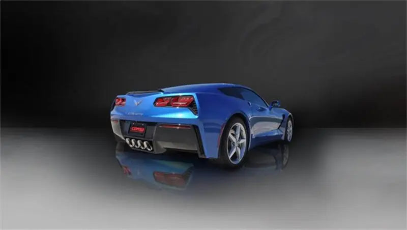 Corsa 2014 Corvette C7 Coupe 6.2L V8 AT/MT 2.75in Valve-Back Dual Rear Exit Polished Sport Exht - eliteracefab.com