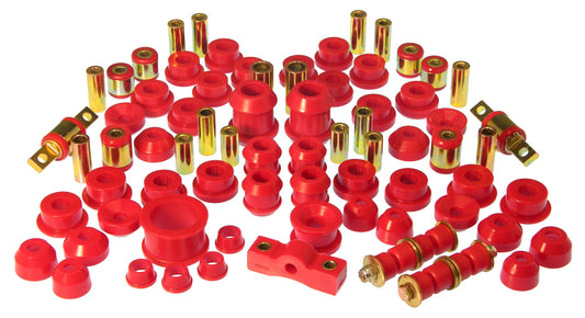 Prothane Total Vehicle Suspension Bushing Kit for 1994–2001 Acura Integra w/ All C-Arm Bushings, Red – 8-2012