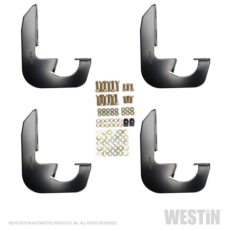 Westin 2005-2010 Jeep Grand Cherokee Running Board Mount Kit - Black - eliteracefab.com