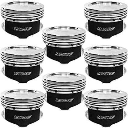 Manley Ford 4.6L/5.4L 3.572in. Bore 11cc Platinum Series Dish Piston Set - Extreme Duty