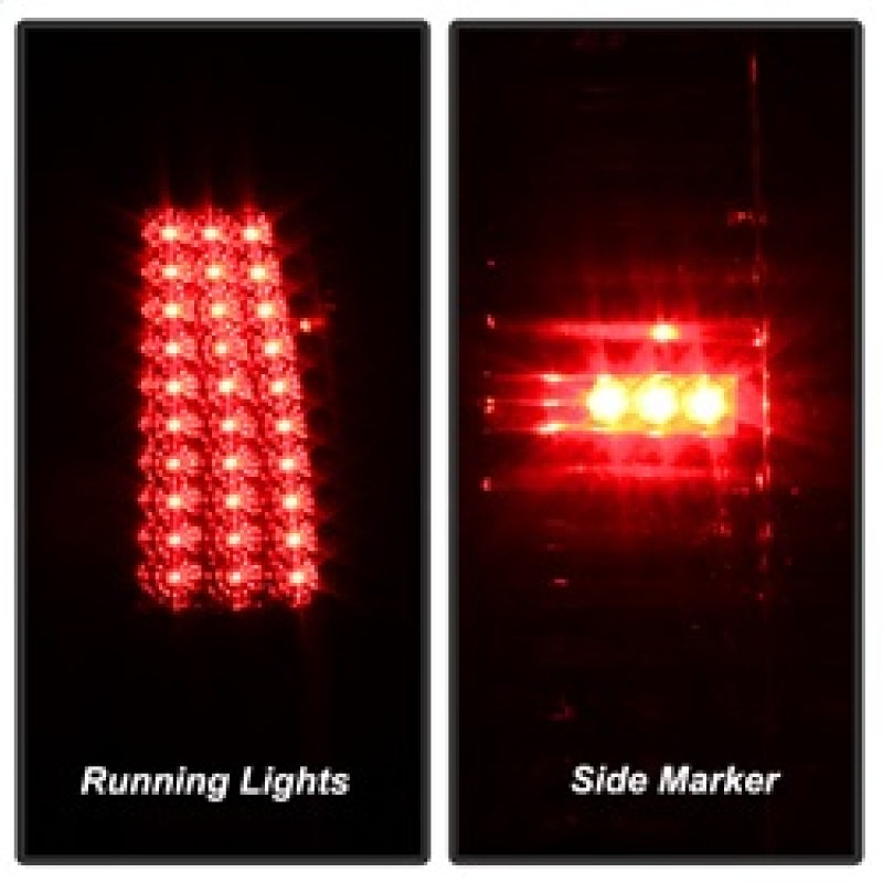 Xtune Chevy Silverado 1500/2500/3500 03-06 LED Tail Lights Red Clear ALT-ON-CS03-LED-RC - eliteracefab.com