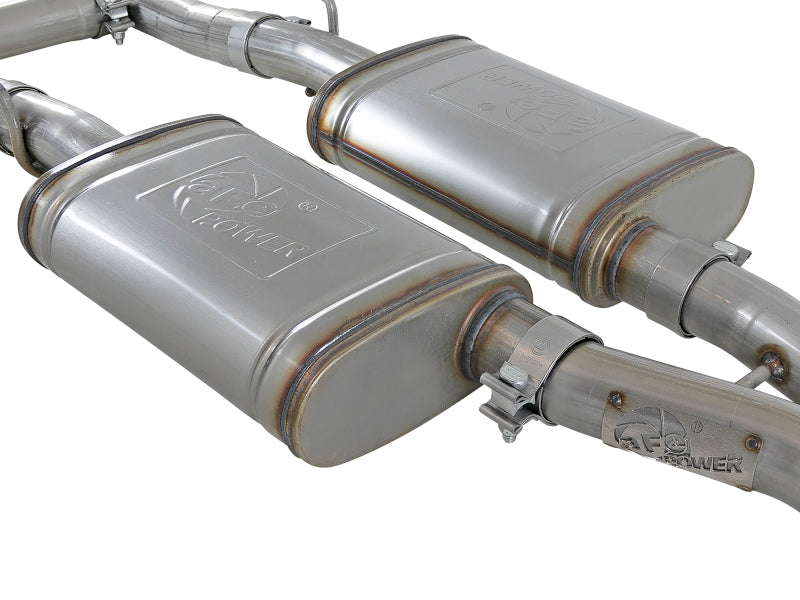 aFe MACH Force-Xp 2-1/2in 304 SS Cat-Back Exhaust 15-19 Dodge Challenger V6-3.6L - Raw Tip aFe