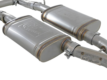 aFe MACH Force-Xp 2-1/2in 304 SS Cat-Back Exhaust 15-19 Dodge Challenger V6-3.6L - Raw Tip aFe