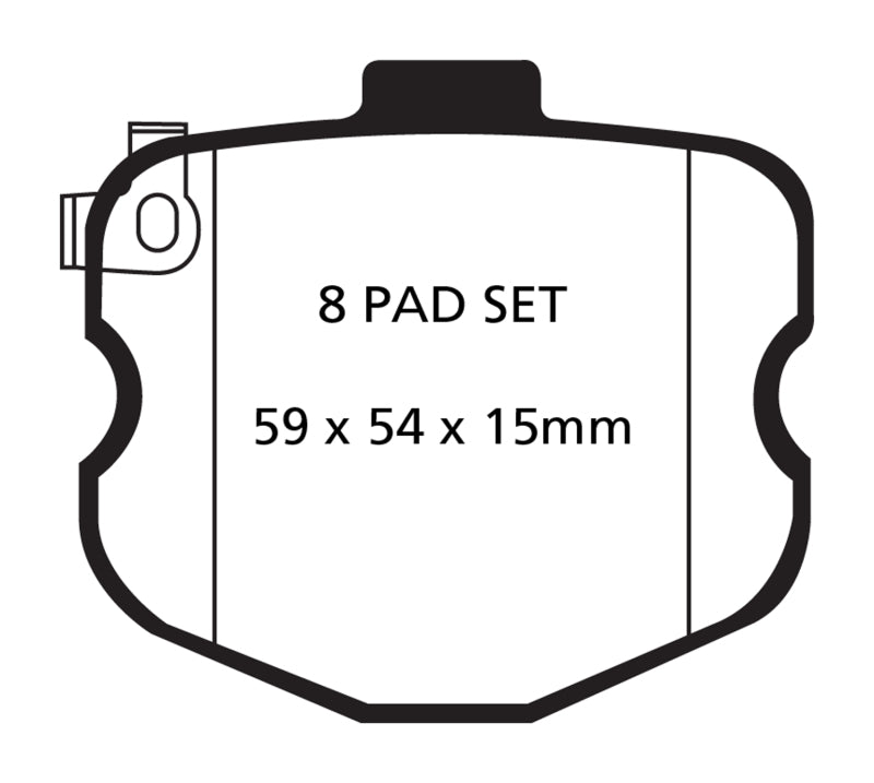 YellowStuff Rear Brake Pads - DP41771/4R EBC