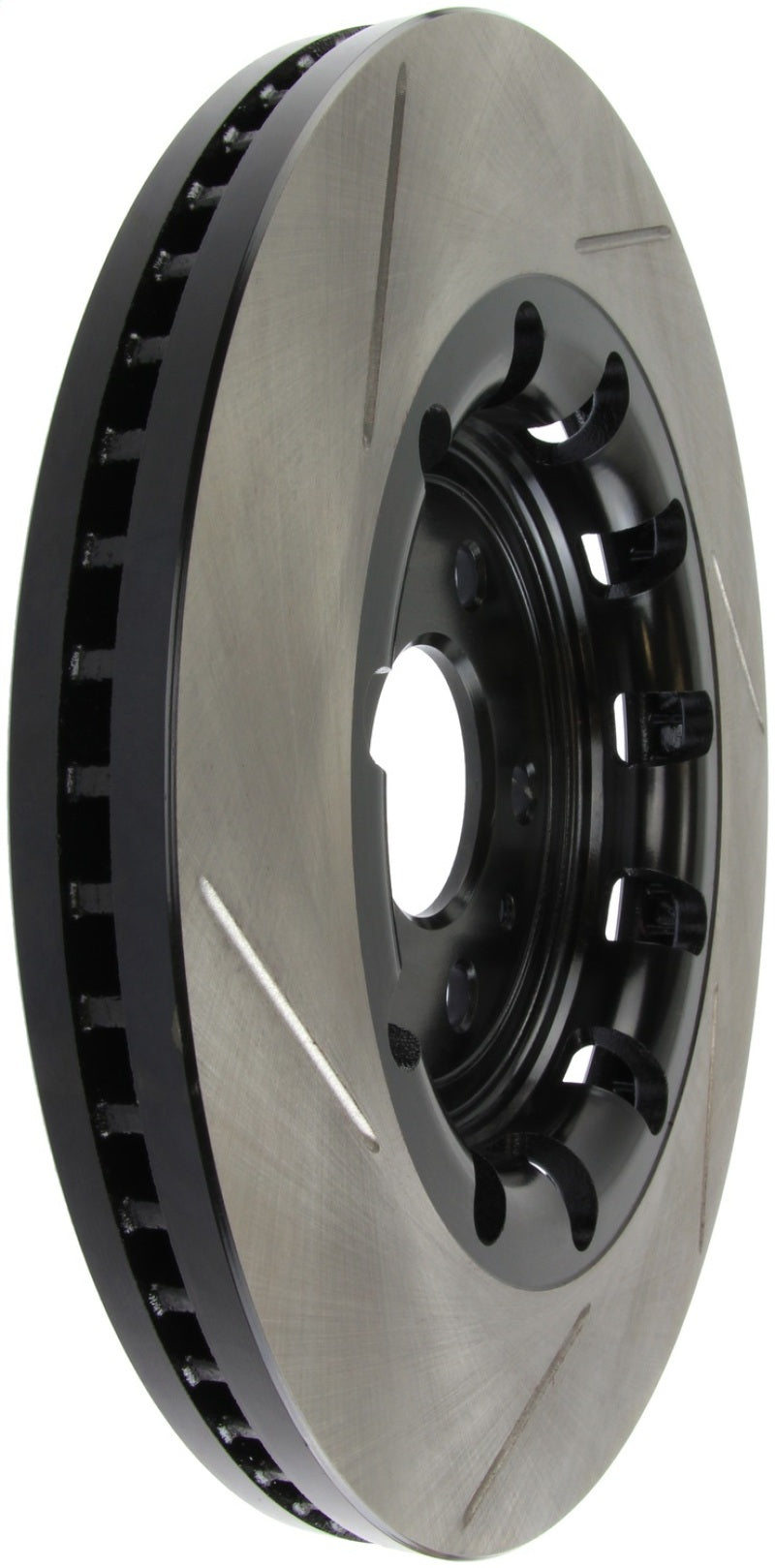 StopTech 17 Ford Flex/ 17 Ford Explorer w/ Heavy Duty Brakes Front Left Slotted Rotor Stoptech