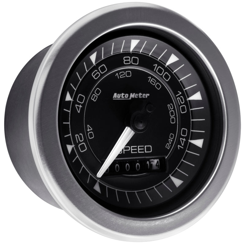 Autometer Chrono 3-3/8in 160MPH Electric Programmable Speedometer Gauge 8188