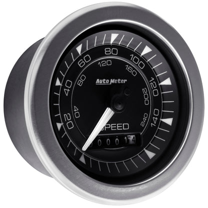 Autometer Chrono 3-3/8in 160MPH Electric Programmable Speedometer Gauge 8188