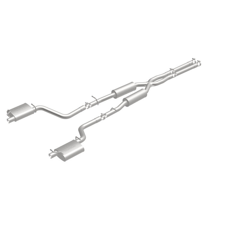 MagnaFlow Cat-Back SS 2.5in Dual Split Rear Exit (OEM Tips) 15-16 Dodge/Chrysler Charger/300 5.7L V8 Magnaflow