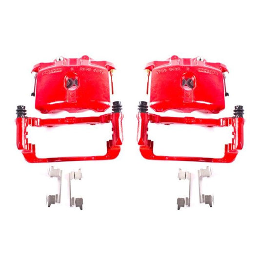 Power Stop 03-06 Cadillac Escalade Rear Red Calipers w/Brackets - Pair - eliteracefab.com