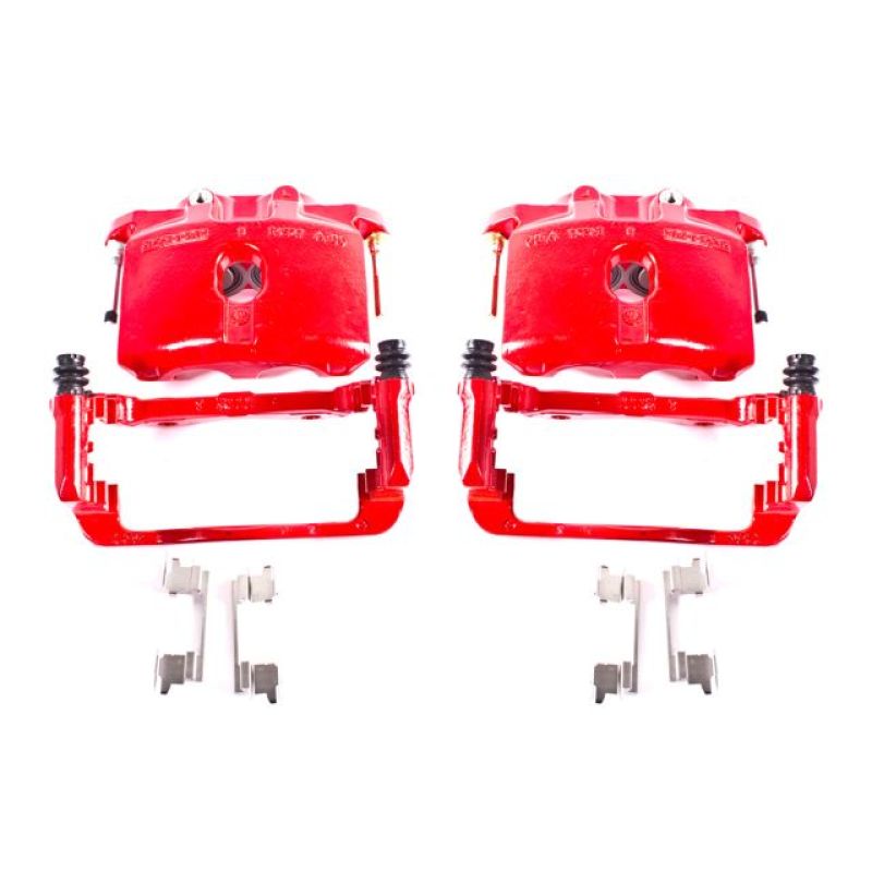 Power Stop 03-06 Cadillac Escalade Rear Red Calipers w/Brackets - Pair - eliteracefab.com