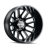 Mayhem 8107D Cogent Dually 22x8.25 / 8x200 BP / -192mm Offset / 142mm Hub Blk w/ Milled Spokes Wheel