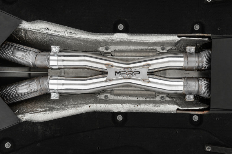 MBRP 12-21 Ferrari 812SF/812GTS/F12 6.3L/ 6.5L 3in Resonator Delete X-Pipe - T304 - eliteracefab.com