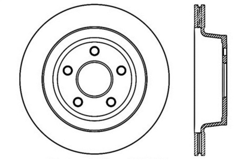 StopTech Slotted & Drilled Sport Brake Rotor - eliteracefab.com