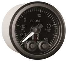 Load image into Gallery viewer, Autometer Stack Instruments 52mm -30INHG To +30PSI Pro Control Boost Pressure Gauge - Black - eliteracefab.com