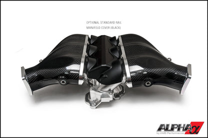 AMS Performance ALP.07.08.0101-1 2009+ Nissan GT-R Alpha Carbon Fiber/Billet Intake Manifold w/Std Fuel Rail - Clear