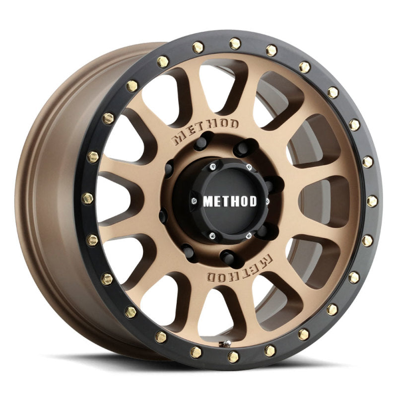 Method MR305 NV HD 18x9 +18mm Offset 8x170 130.81mm CB Method Bronze/Black Street Loc Wheel - eliteracefab.com