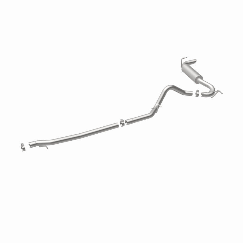MagnaFlow 12-14 Jeep Wrangler 4dr Single Straight Rear P/S Exit Stainless C/B Performance Exhaust Magnaflow