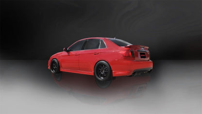 Corsa 08-10 Subaru Impreza WRX Sedan 2.5L Turbo Manual 3in Sport Cat-Back Exhaust w/4in Black Tips CORSA Performance