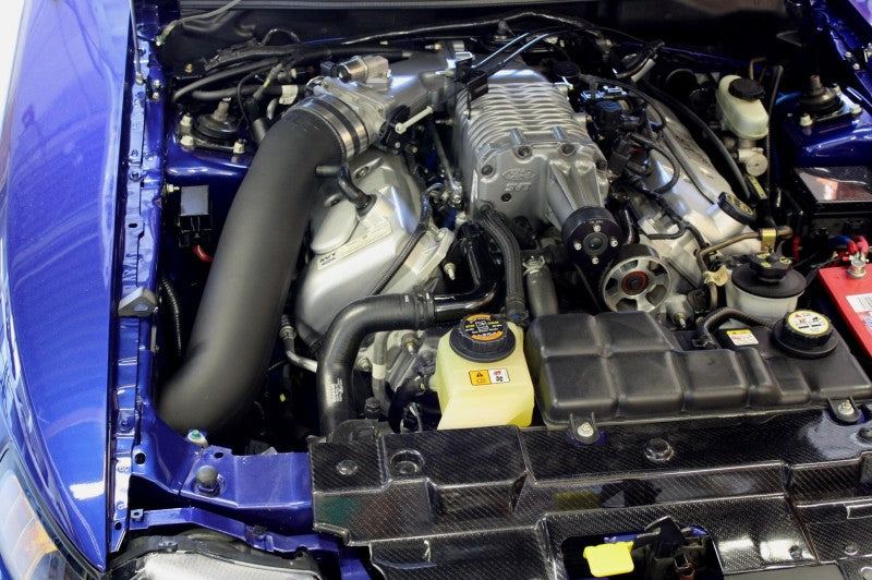 JLT 03-04 Ford Mustang SVT Cobra Black Textured Cold Air Intake Kit w/Red Filter - eliteracefab.com