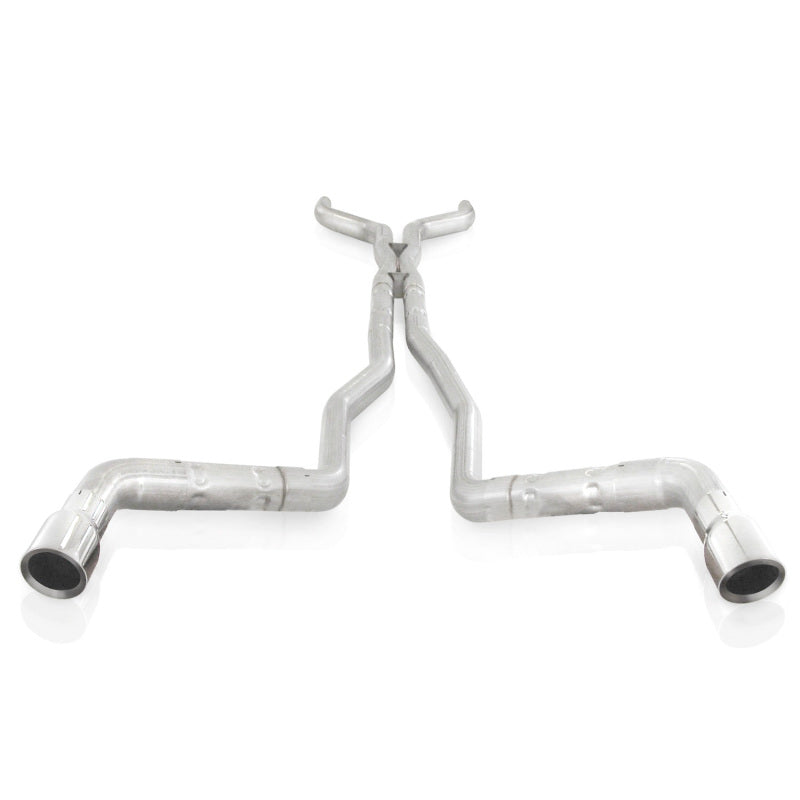 Stainless Works 10-15 Camaro 6.2L 3in Dual Chambered Catback System X-Pipe Factory Connect Stainless Works