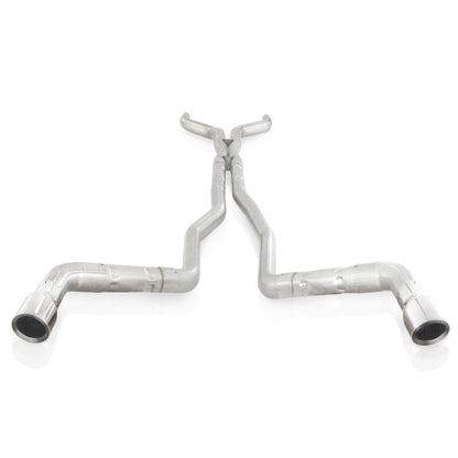 Stainless Works 10-15 Camaro 6.2L 3in Dual Chambered Catback System X-Pipe Factory Connect Stainless Works