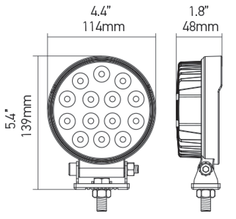 Hella ValueFit Work Light 5RD 2.0 LED MV CR LT - eliteracefab.com