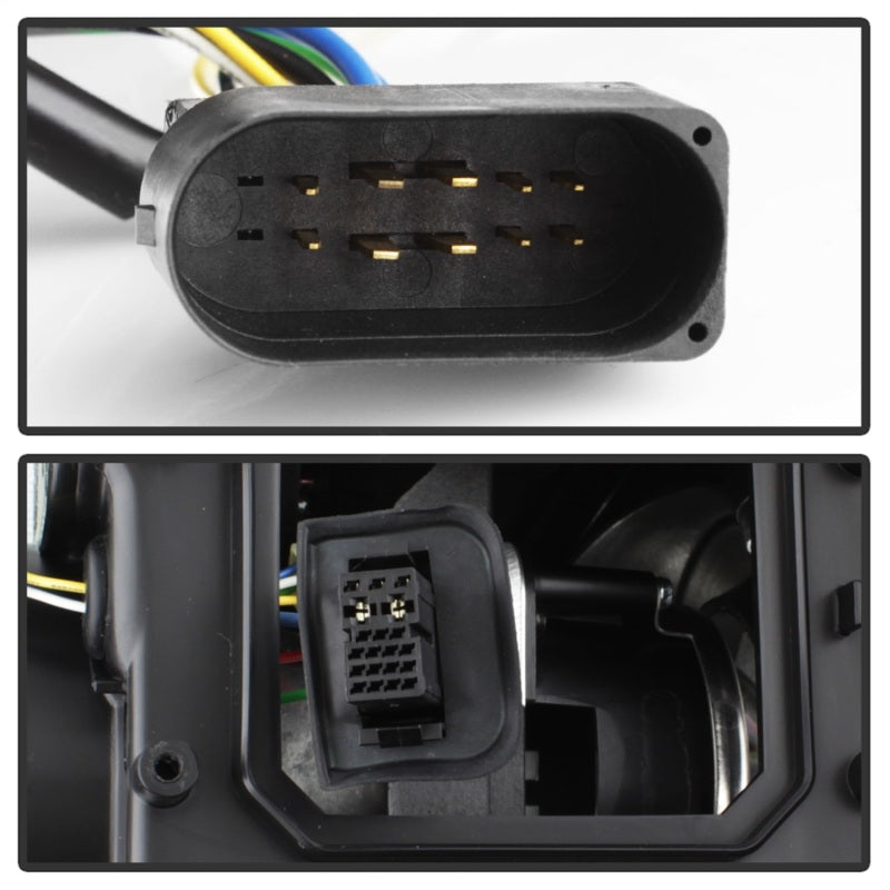 Spyder Volkswagen GTI 06-09/Jetta 06-09 Xenon/HID Model Only - DRL Black PRO-YD-VG06-HID-DRL-BK - eliteracefab.com