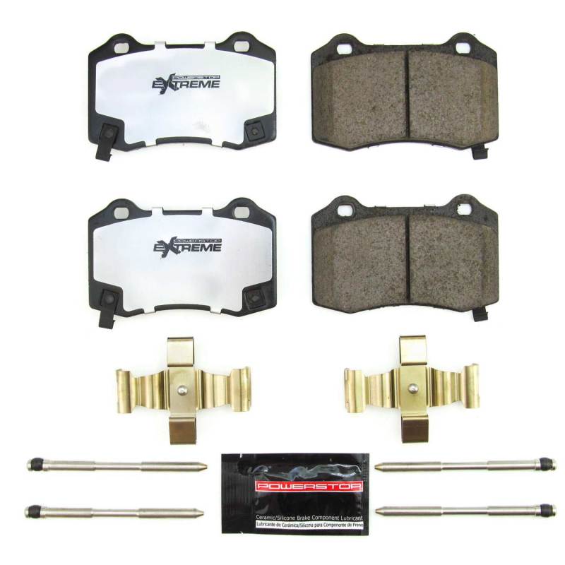 Power Stop 18-21 Jeep Grand Cherokee Rear Z26 Extreme Street Brake Pads w/Hardware - eliteracefab.com