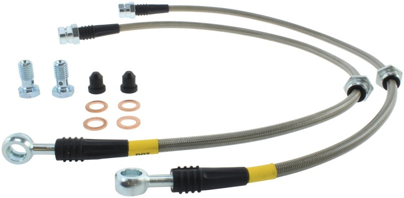 STOPTECH 12-13 AUDI A3 / 06-09 VW GTI MK V/10 GTI MK VI/05-07 JETTA FRONT SS BRAKE LINE KIT, 950.33015 - eliteracefab.com